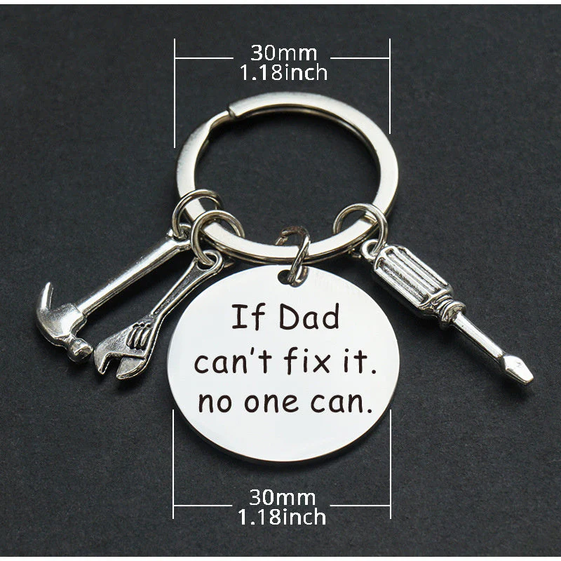 Porte-clés homme style papa bricoleur avec message personnalisé – Cadeau fête des pères - Image 5