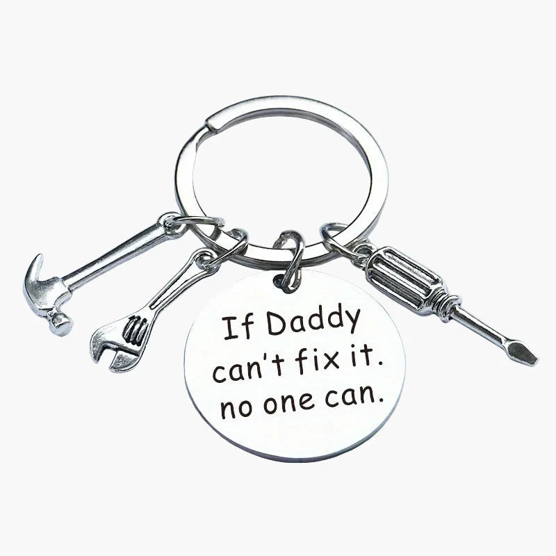 Porte-clés homme style papa bricoleur avec message personnalisé – Cadeau fête des pères - Image 8