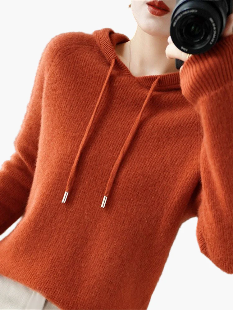 Pull à Capuche Femme Style Décontracté Élégant pour Automne et Hiver - Image 10