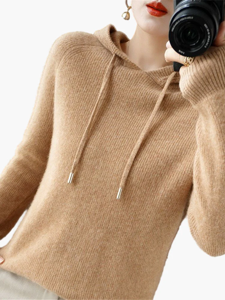 Pull à Capuche Femme Style Décontracté Élégant pour Automne et Hiver - Image 11