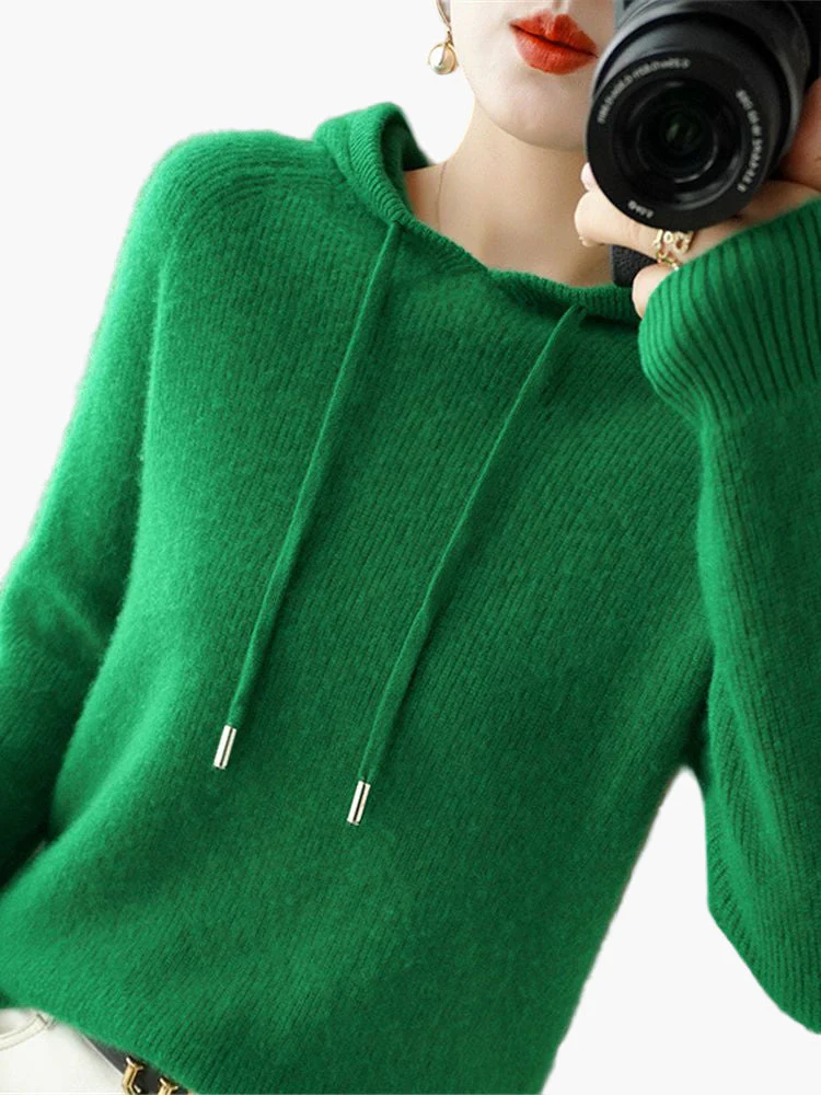 Pull à Capuche Femme Style Décontracté Élégant pour Automne et Hiver - Image 13