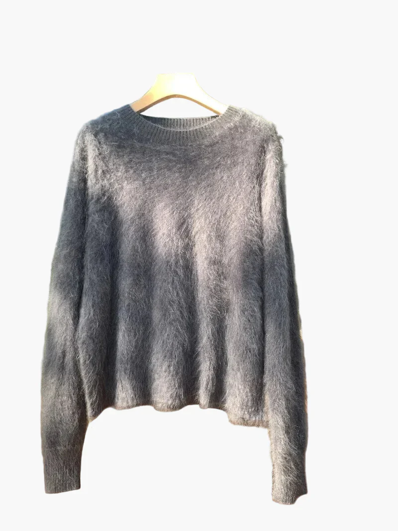 Pull ample style décontracté pour femme, col rond, look cocooning chic - Image 9