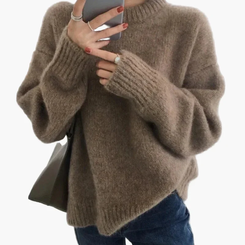 Pull ample style rétro pour femme – Mode décontractée automne hiver - Image 2