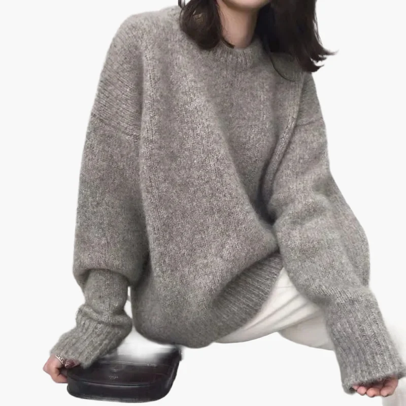 Pull ample style rétro pour femme – Mode décontractée automne hiver - Image 4