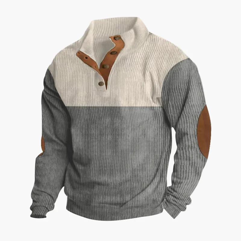 Pull à boutons style décontracté pour homme – Mode urbaine élégante et confortable - Image 2