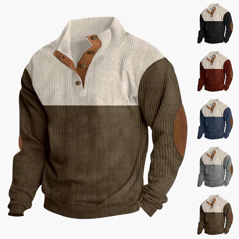 Pull à boutons style décontracté pour homme – Mode urbaine élégante et confortable - Image 6