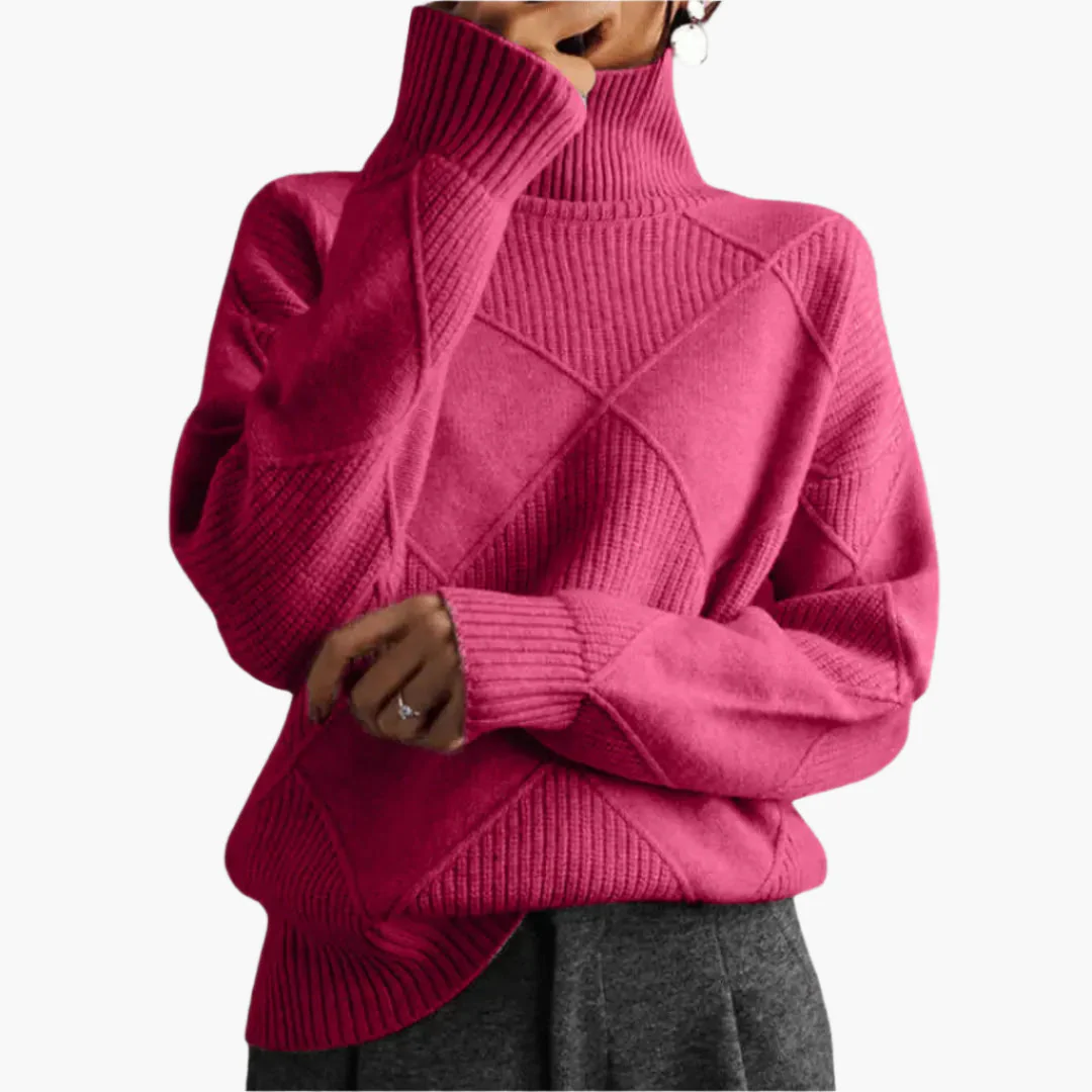 Pull à col montant style chic pour femme – Confort et élégance au quotidien - Image 10