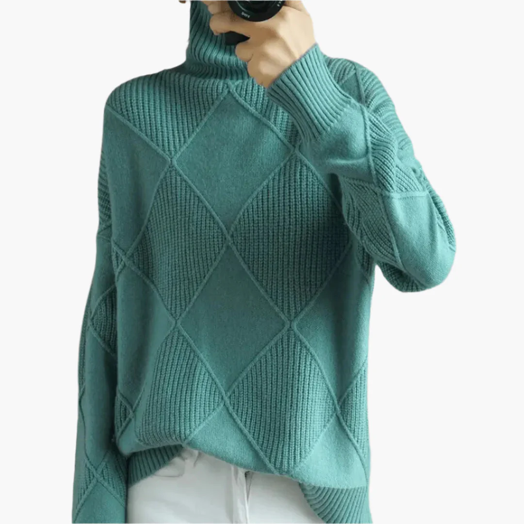 Pull à col montant style chic pour femme – Confort et élégance au quotidien - Image 8