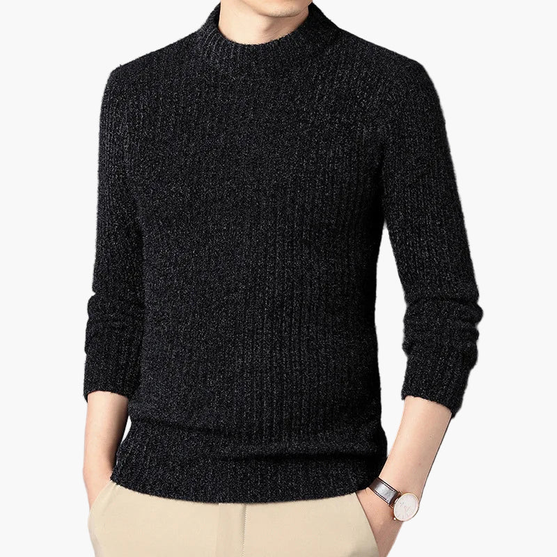 Pull à Col Montant Style Décontracté pour Homme – Élégance Moderne et Confort au Quotidien - Image 3