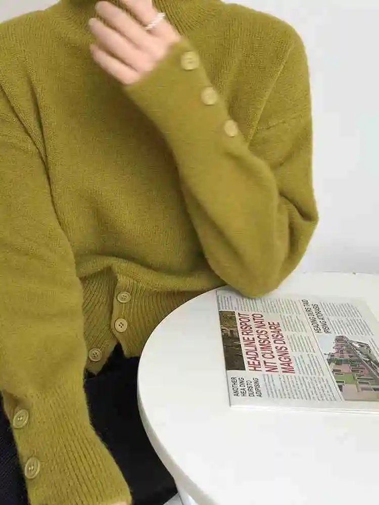 Pull à Col Roulé Décontracté pour Femme – Style Oversize Élégant pour l’Automne et l’Hiver - Image 4