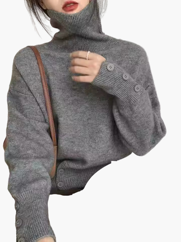 Pull à Col Roulé Décontracté pour Femme – Style Oversize Élégant pour l’Automne et l’Hiver - Image 7