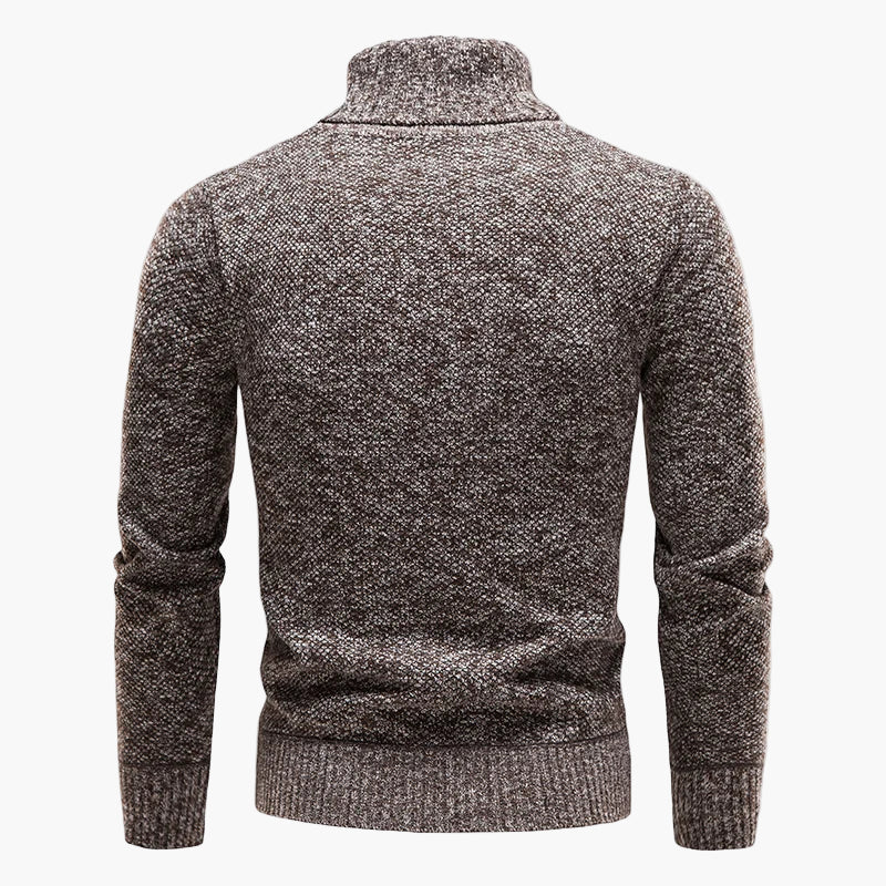 Pull à col roulé style classique pour homme – Élégance urbaine et confort quotidien - Image 3
