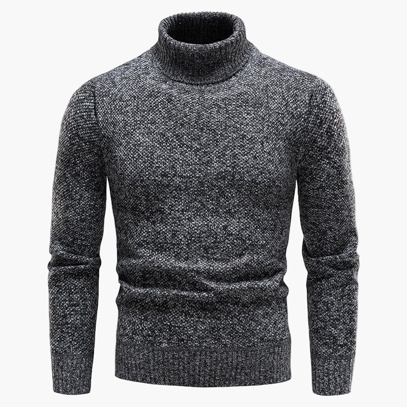 Pull à col roulé style classique pour homme – Élégance urbaine et confort quotidien - Image 4