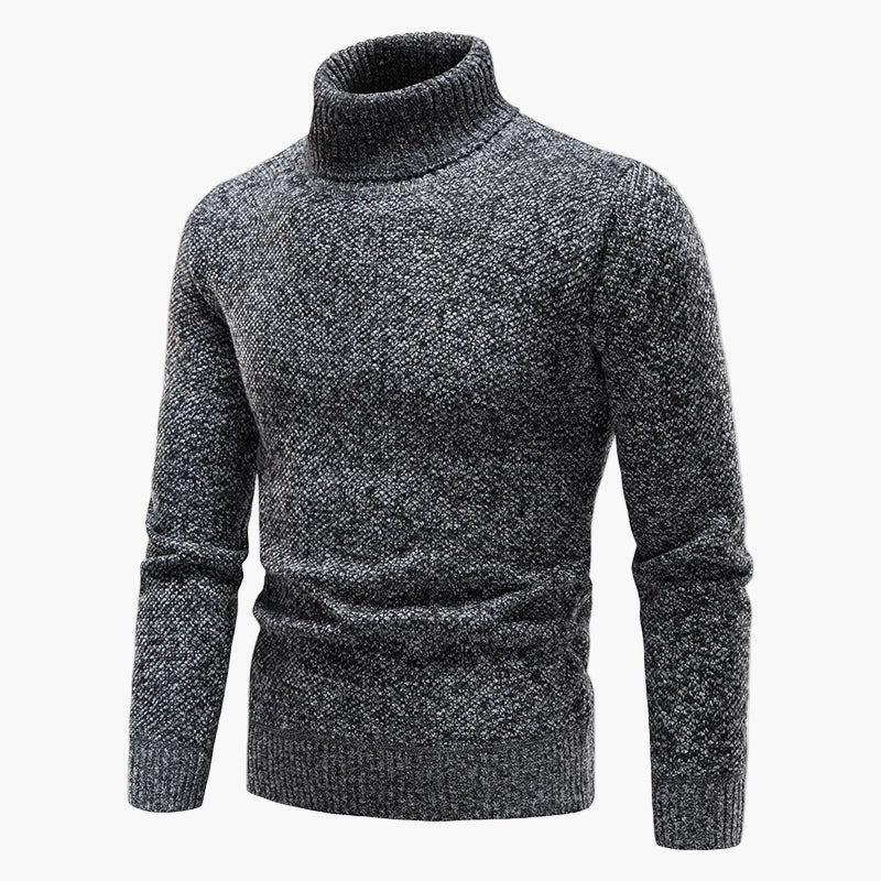 Pull à col roulé style classique pour homme – Élégance urbaine et confort quotidien - Image 5