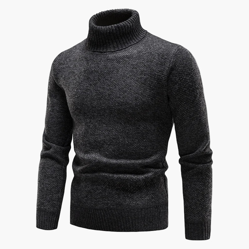 Pull à col roulé style classique pour homme – Élégance urbaine et confort quotidien - Image 6