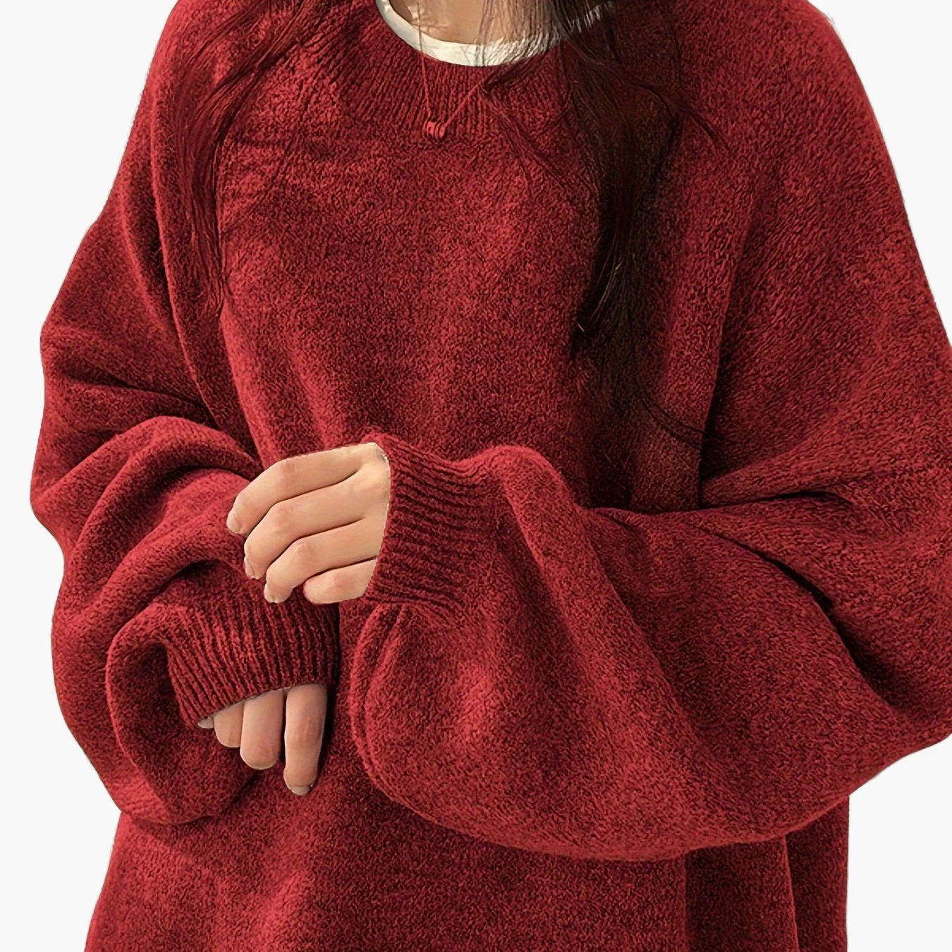 Pull décontracté pour femme style ample et tendance idéal pour l'automne et l'hiver - Image 14