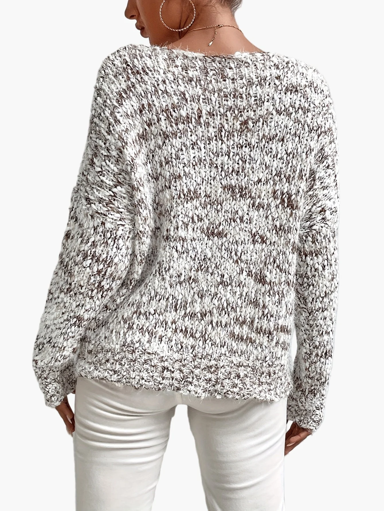 Pull Décontracté Femme Style Loose pour Automne Hiver - Image 10