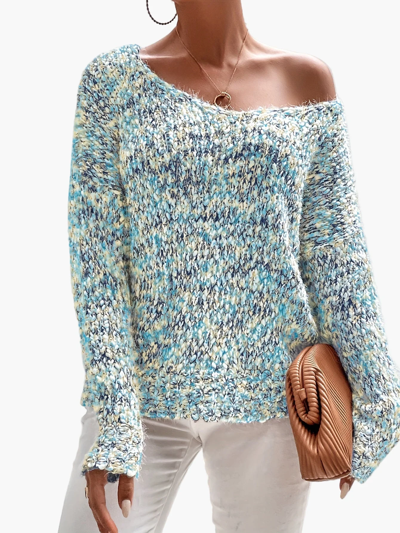 Pull Décontracté Femme Style Loose pour Automne Hiver - Image 4