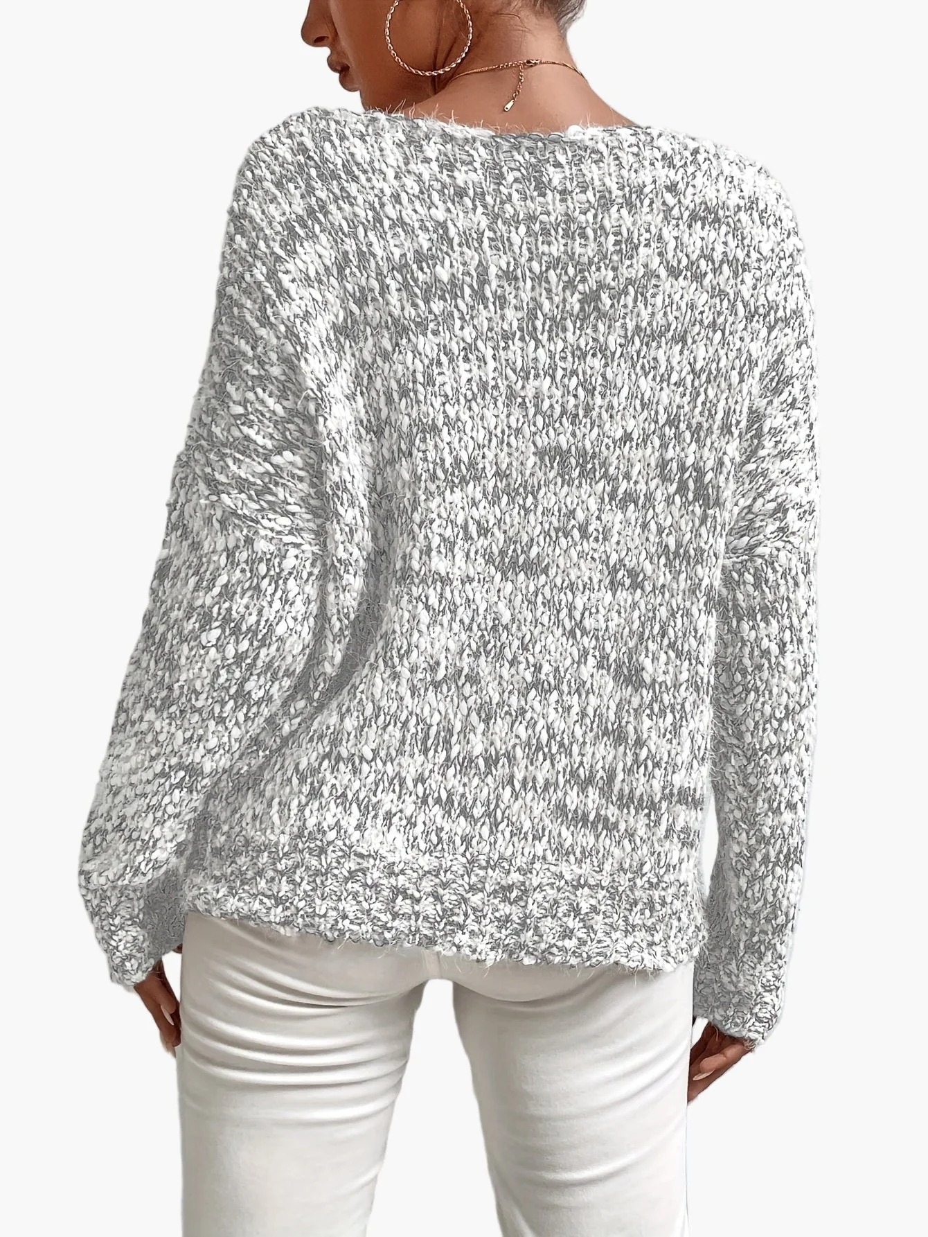 Pull Décontracté Femme Style Loose pour Automne Hiver - Image 8