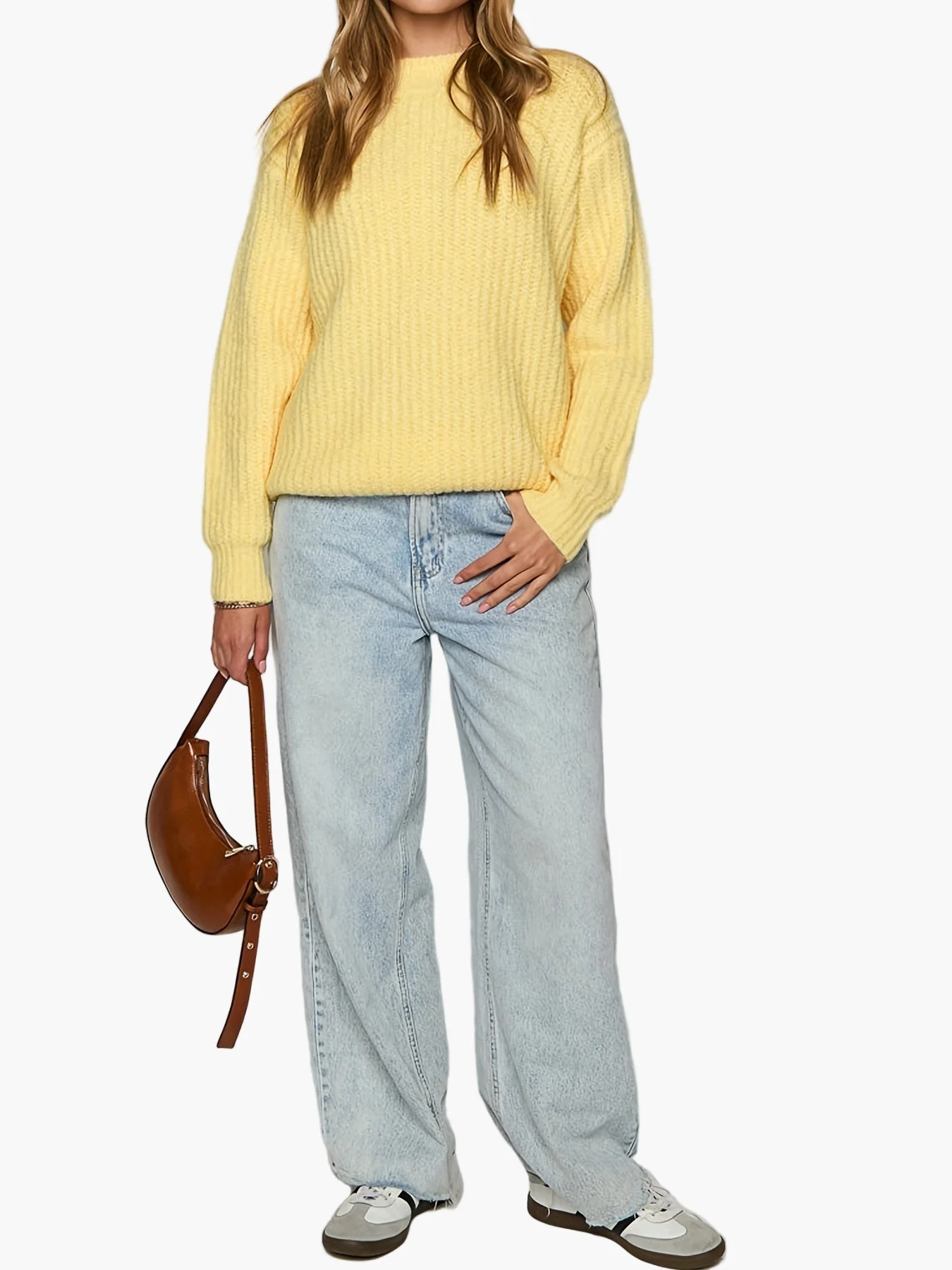 Pull décontracté femme style oversize pour automne et hiver - Image 5