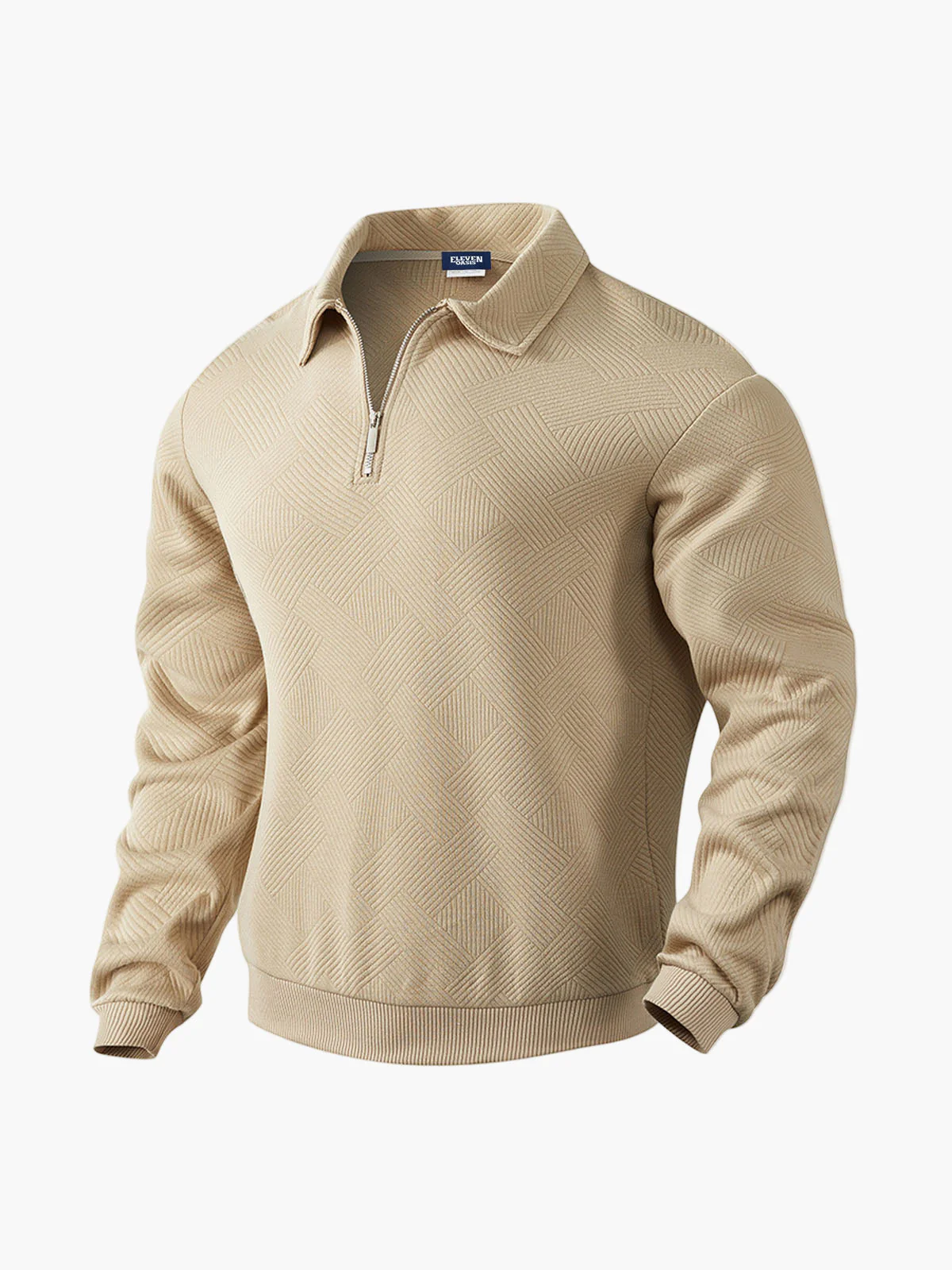 Pull demi-zip homme style décontracté chic pour bureau et loisirs - Image 5