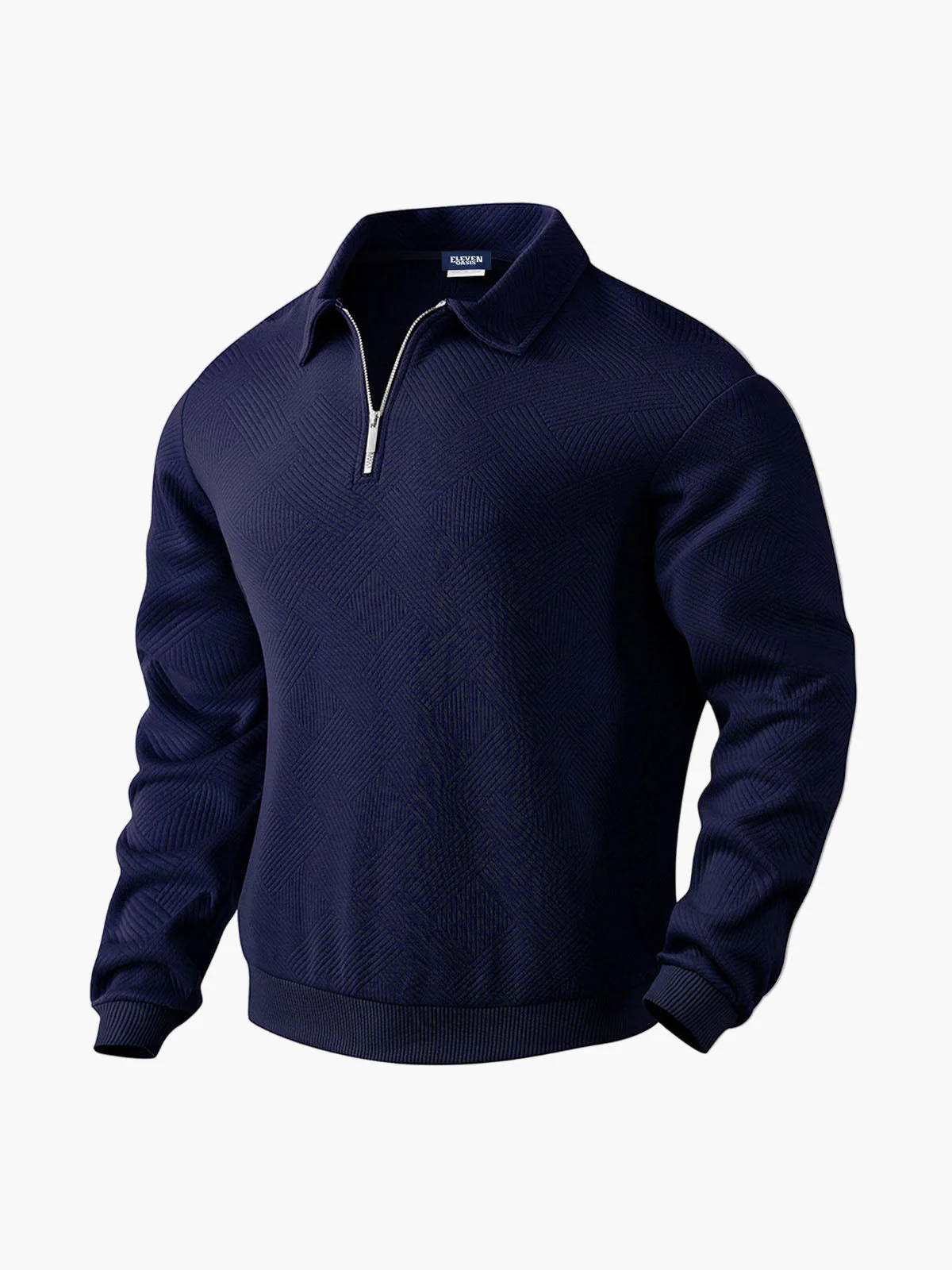 Pull demi-zip homme style décontracté chic pour bureau et loisirs - Image 9