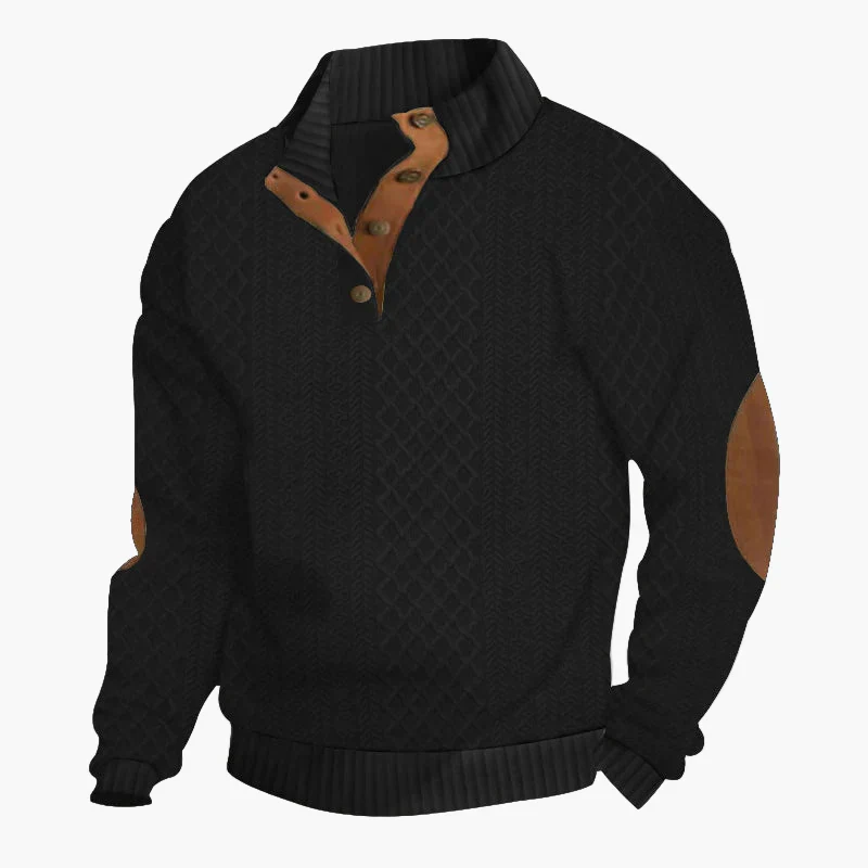 Pull élégant pour homme à col montant style classique – Idéal pour l'automne et l'hiver - Image 3