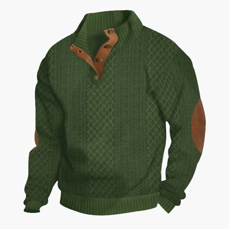 Pull élégant pour homme à col montant style classique – Idéal pour l'automne et l'hiver - Image 4