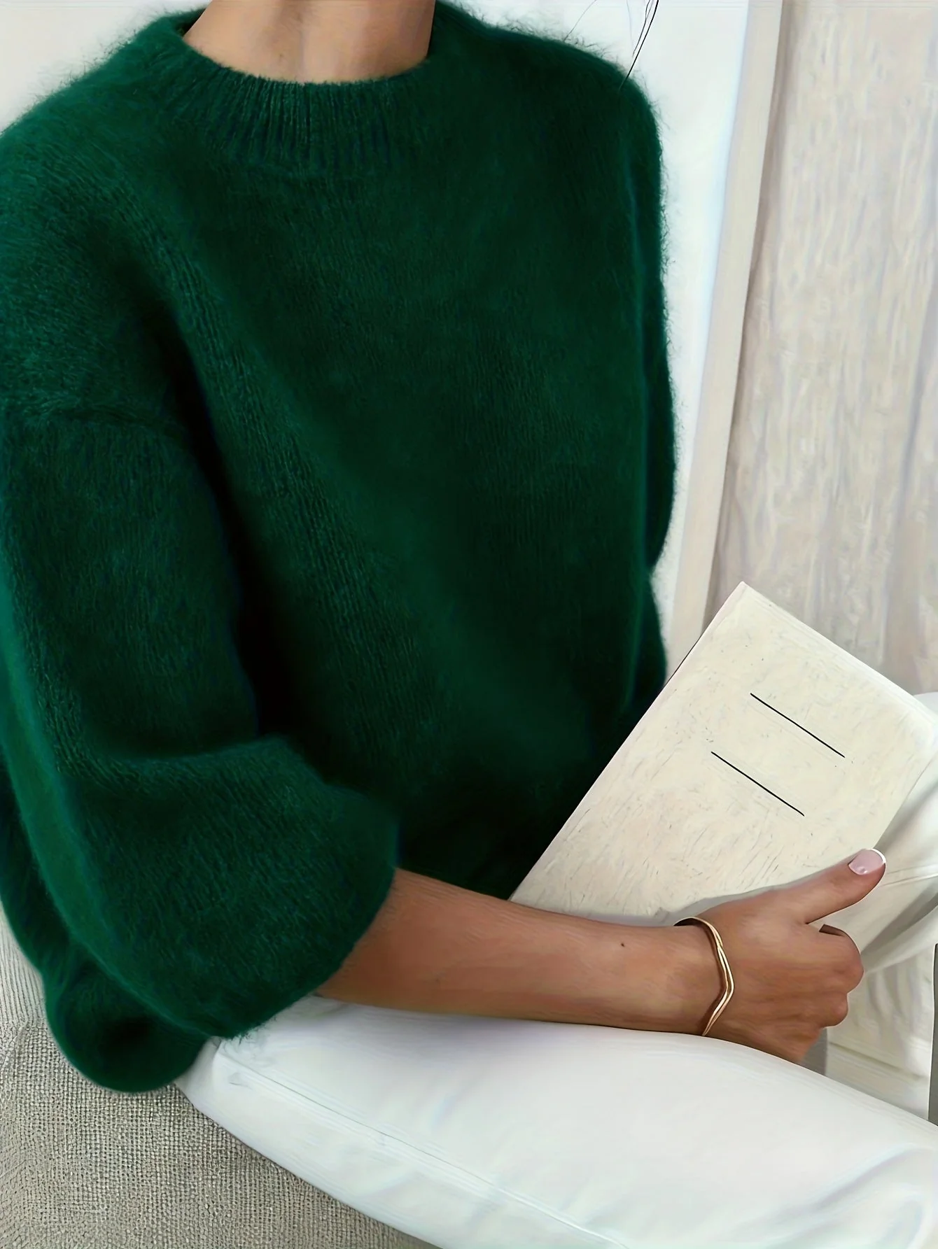 Pull élégant style décontracté femme pour automne hiver - Image 10