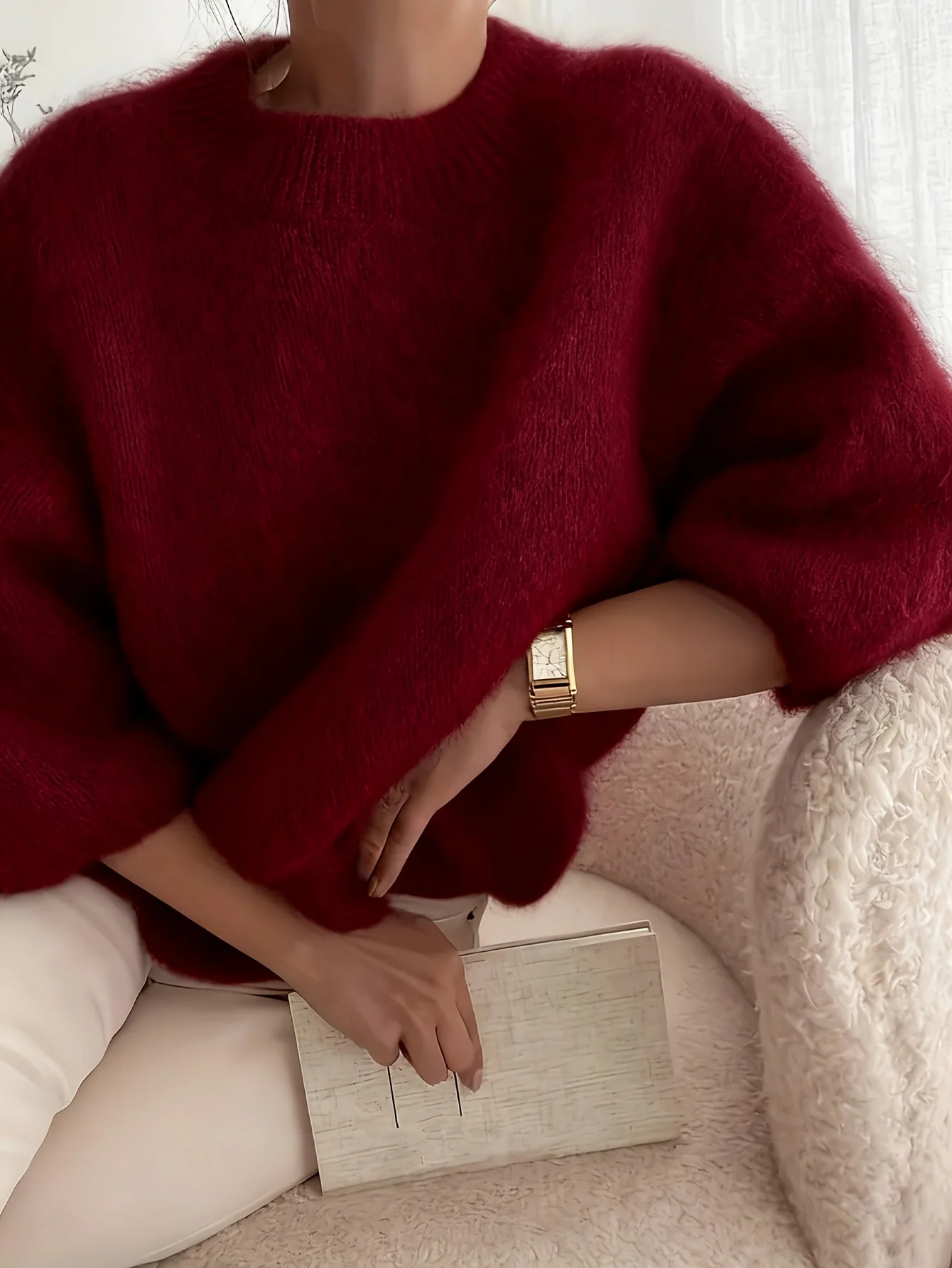 Pull élégant style décontracté femme pour automne hiver - Image 6