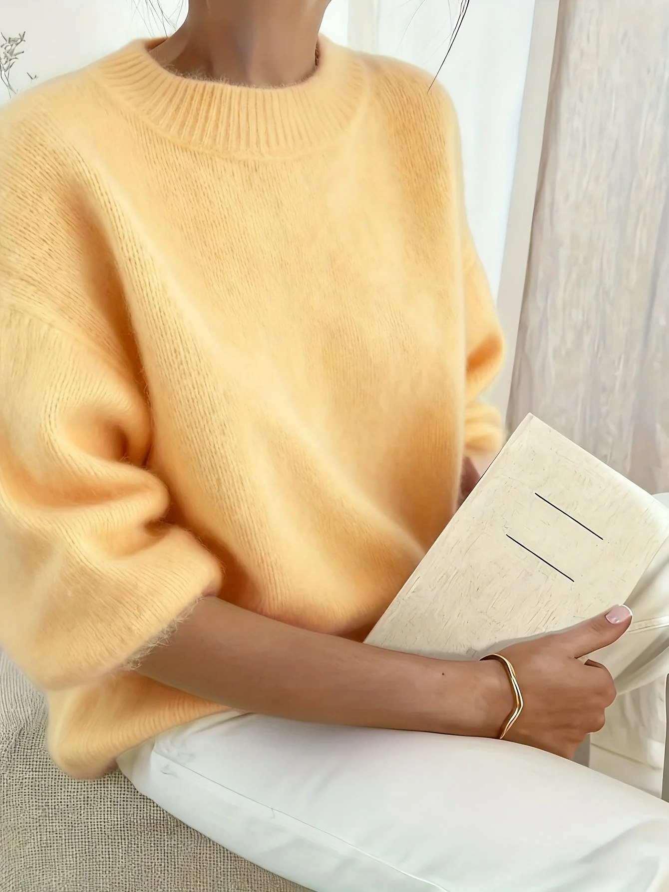Pull élégant style décontracté femme pour automne hiver - Image 8