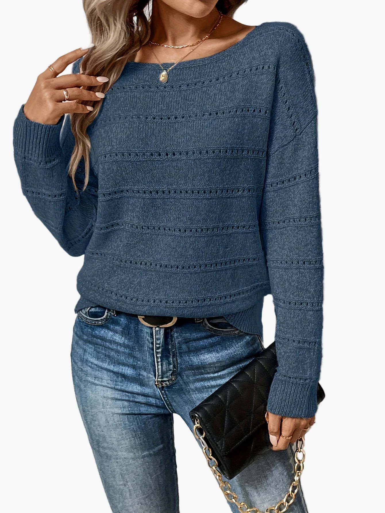Pull Femme Élégant Style Décontracté pour Automne/Hiver - Image 3