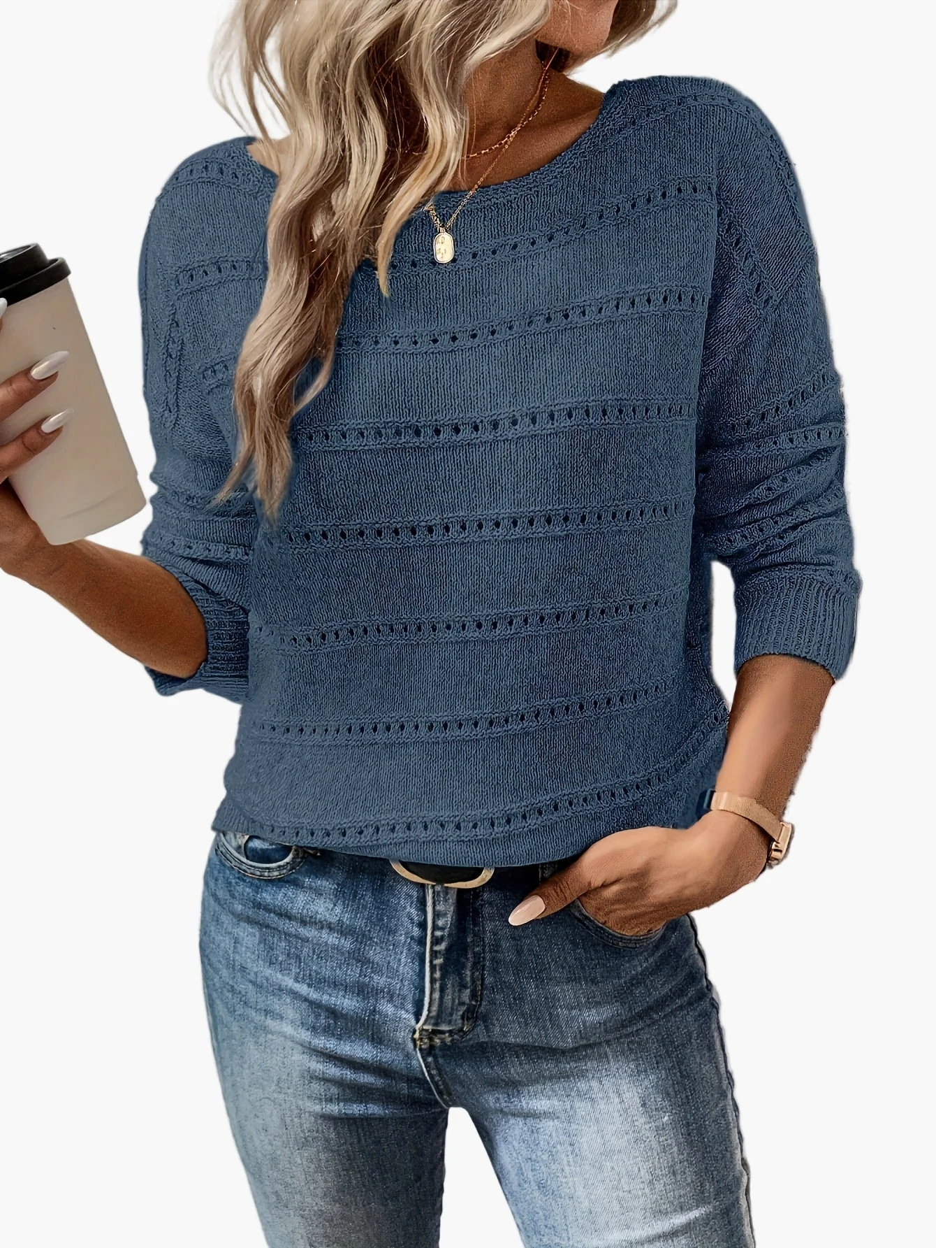 Pull Femme Élégant Style Décontracté pour Automne/Hiver - Image 4