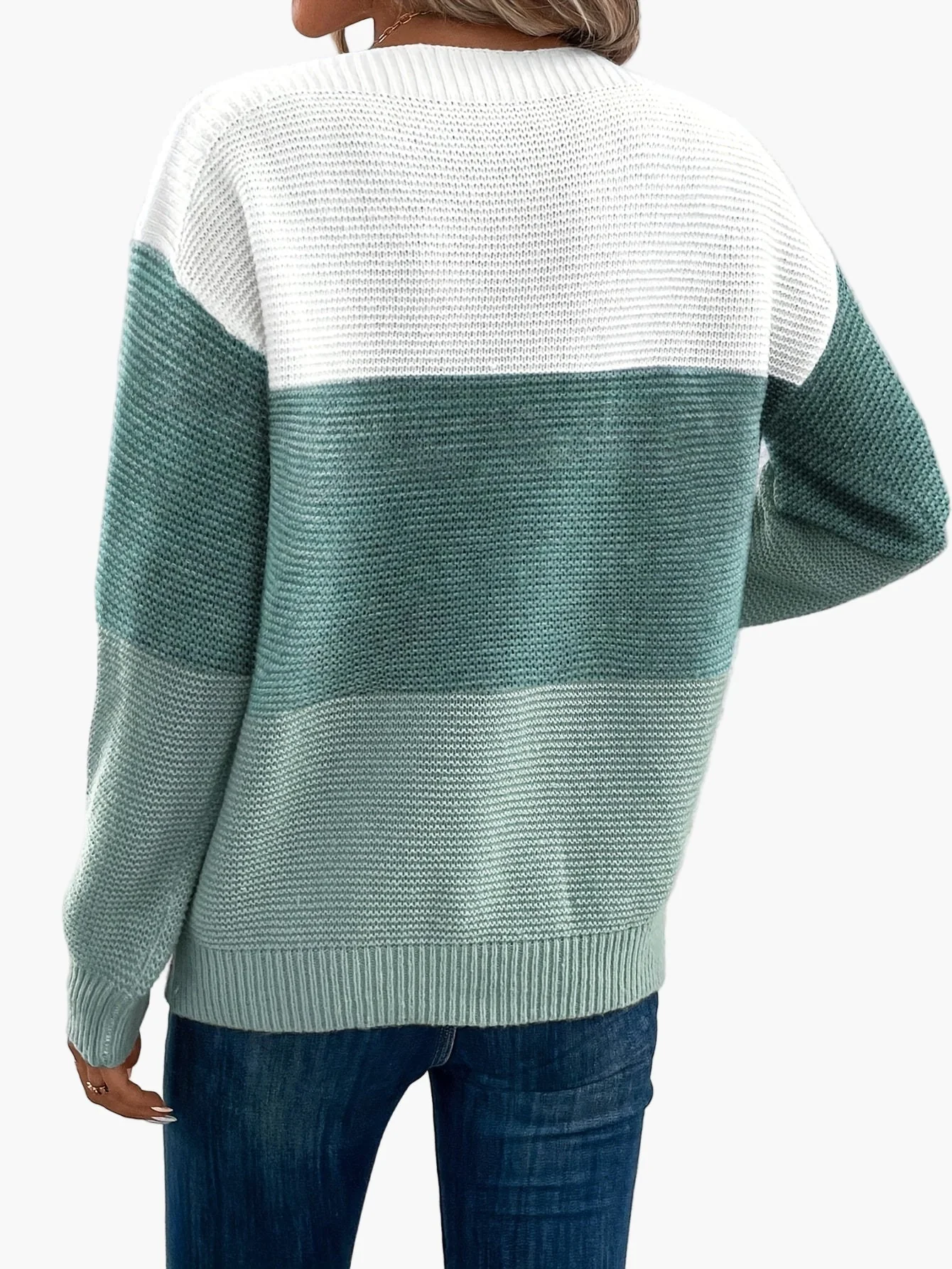 Pull Femme Élégant Style Décontracté à Manches Longues pour Automne/Hiver - Image 4