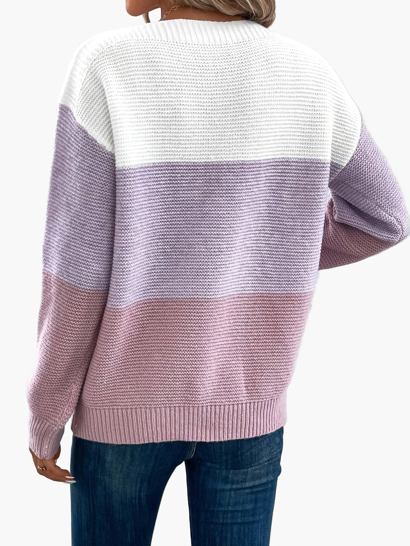 Pull Femme Élégant Style Décontracté à Manches Longues pour Automne/Hiver - Image 5