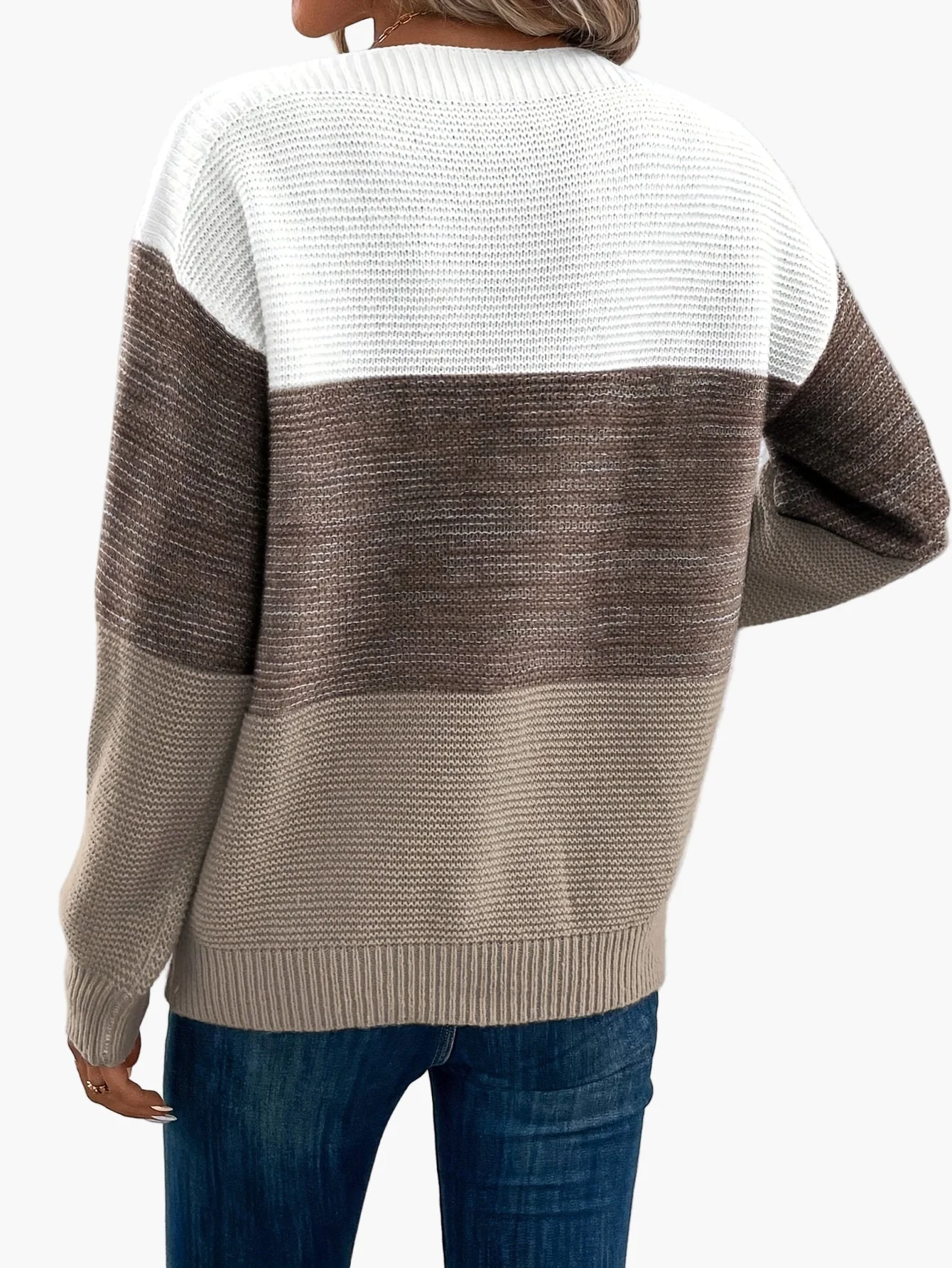Pull Femme Élégant Style Décontracté à Manches Longues pour Automne/Hiver - Image 6
