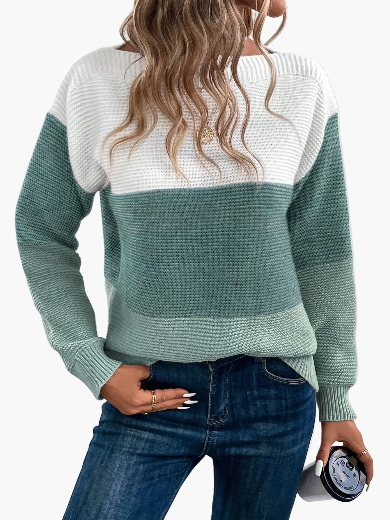 Pull Femme Élégant Style Décontracté à Manches Longues pour Automne/Hiver - Image 7