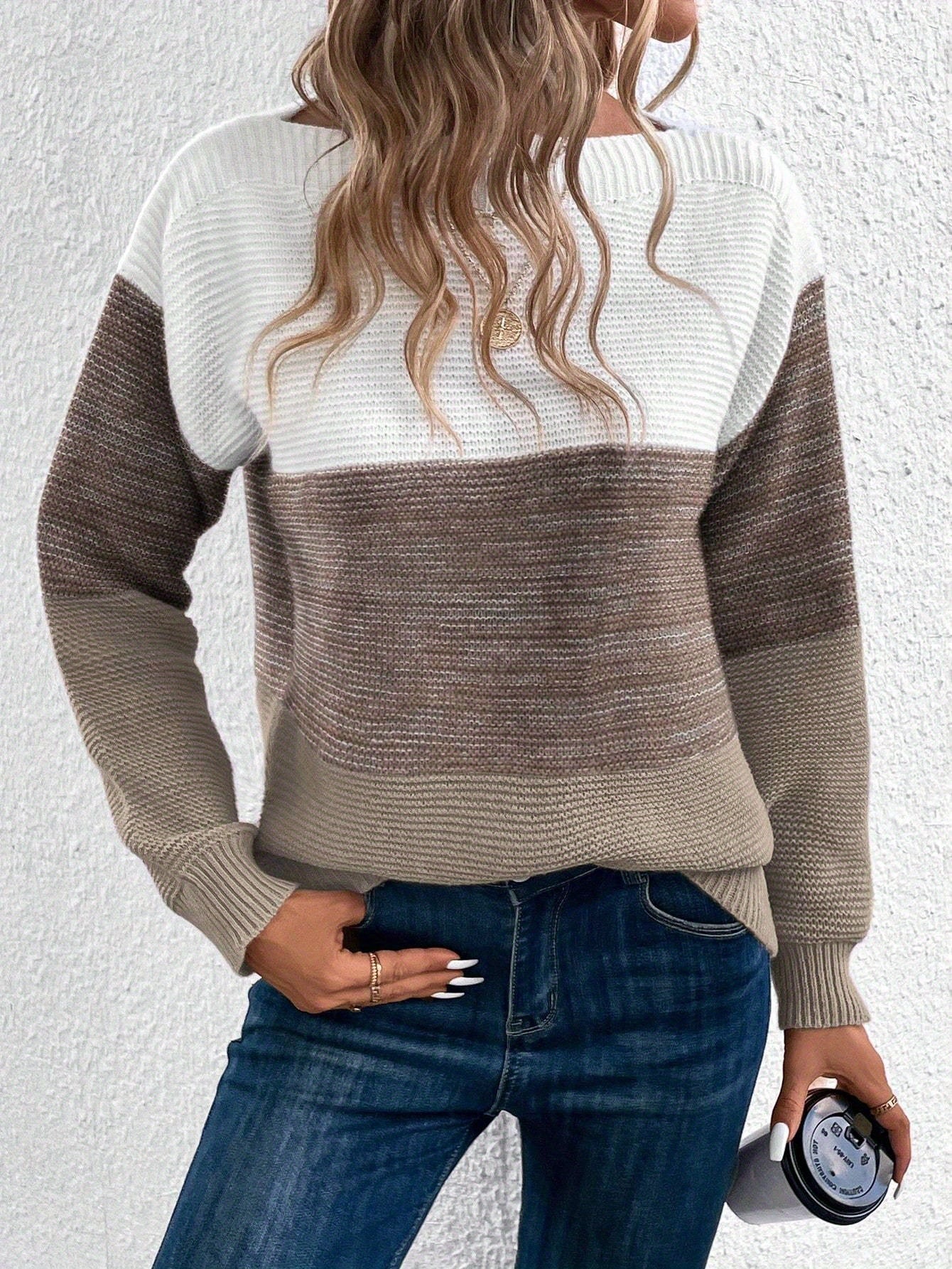 Pull Femme Élégant Style Décontracté à Manches Longues pour Automne/Hiver - Image 9