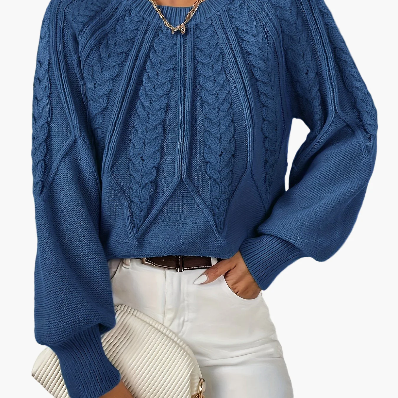 Pull Femme Style Décontracté Chic à Motif Torsadé pour Automne et Printemps - Image 15