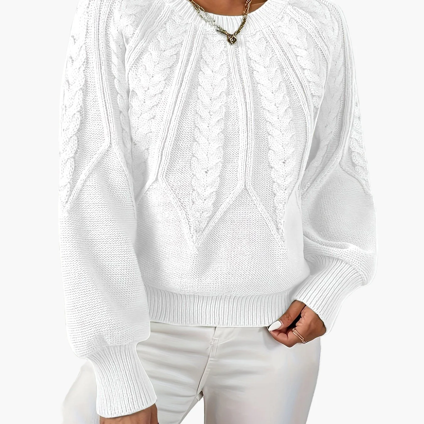 Pull Femme Style Décontracté Chic à Motif Torsadé pour Automne et Printemps - Image 16