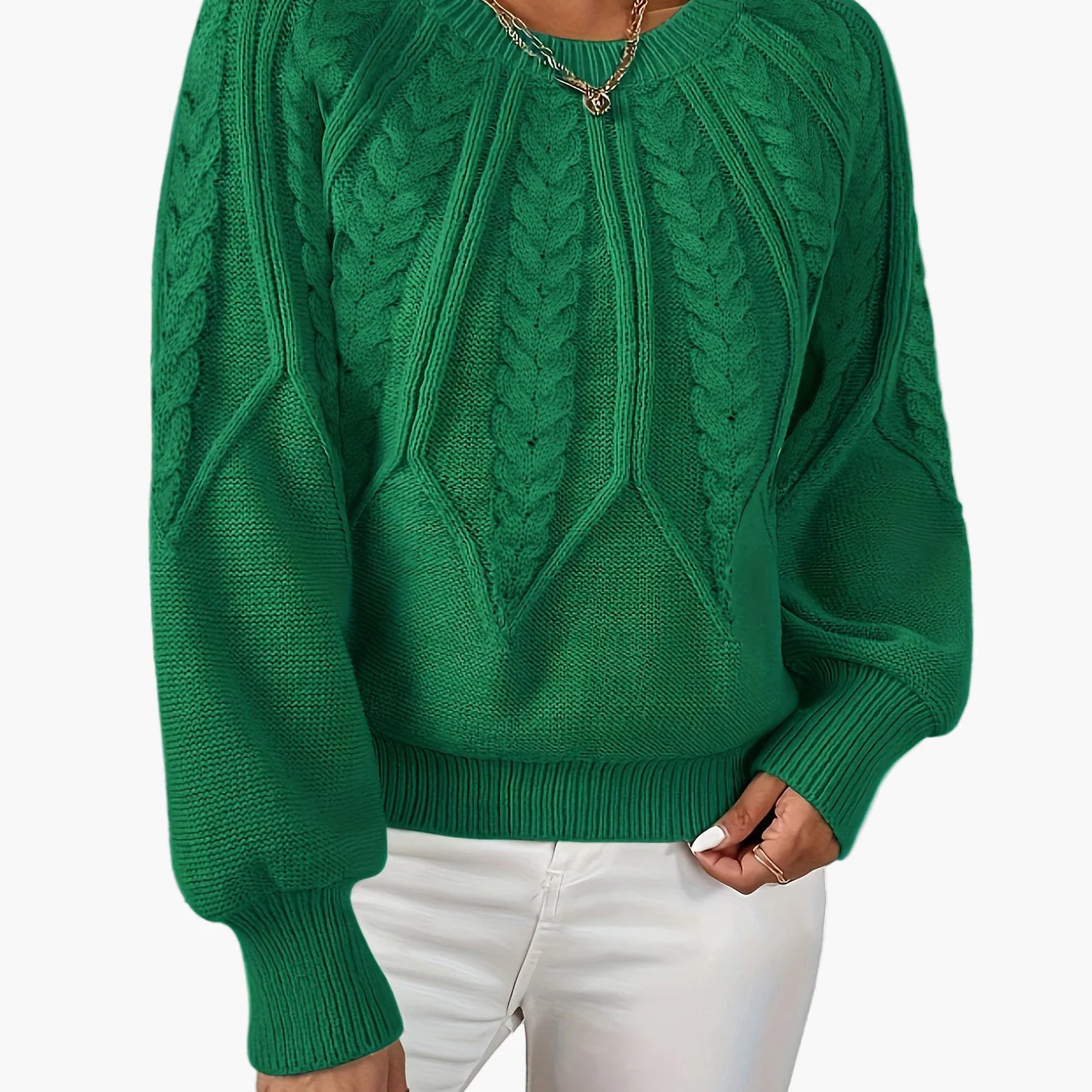 Pull Femme Style Décontracté Chic à Motif Torsadé pour Automne et Printemps - Image 18