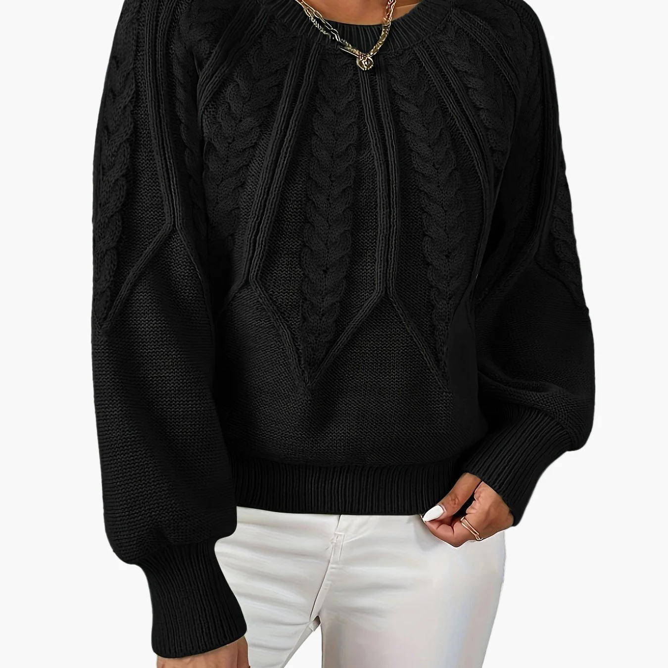 Pull Femme Style Décontracté Chic à Motif Torsadé pour Automne et Printemps - Image 20