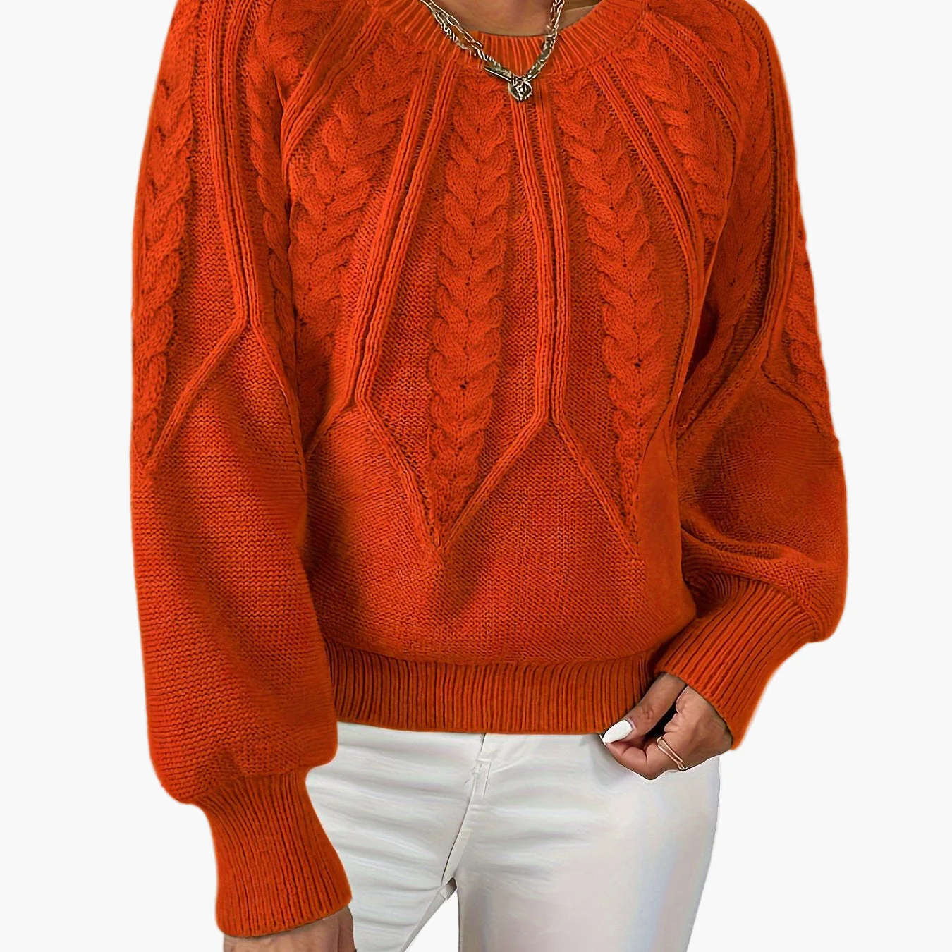 Pull Femme Style Décontracté Chic à Motif Torsadé pour Automne et Printemps - Image 23