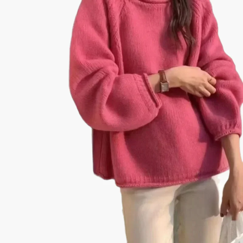 Pull Femme Style Décontracté Col Rond Manches Bouffantes Idéal Quotidien - Image 4