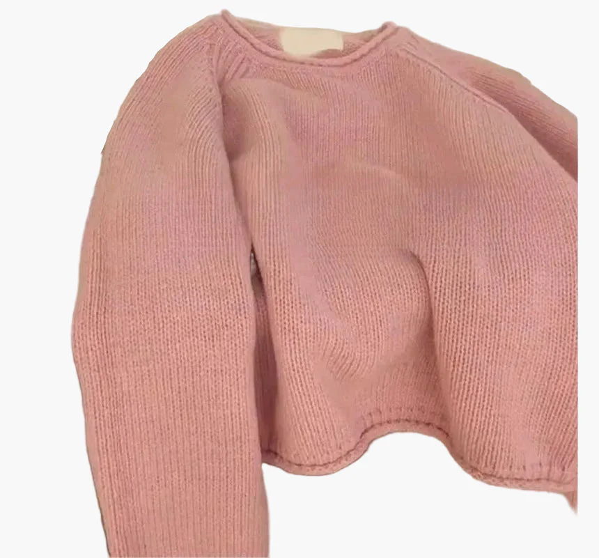 Pull Femme Style Décontracté Col Rond Manches Bouffantes Idéal Quotidien - Image 5