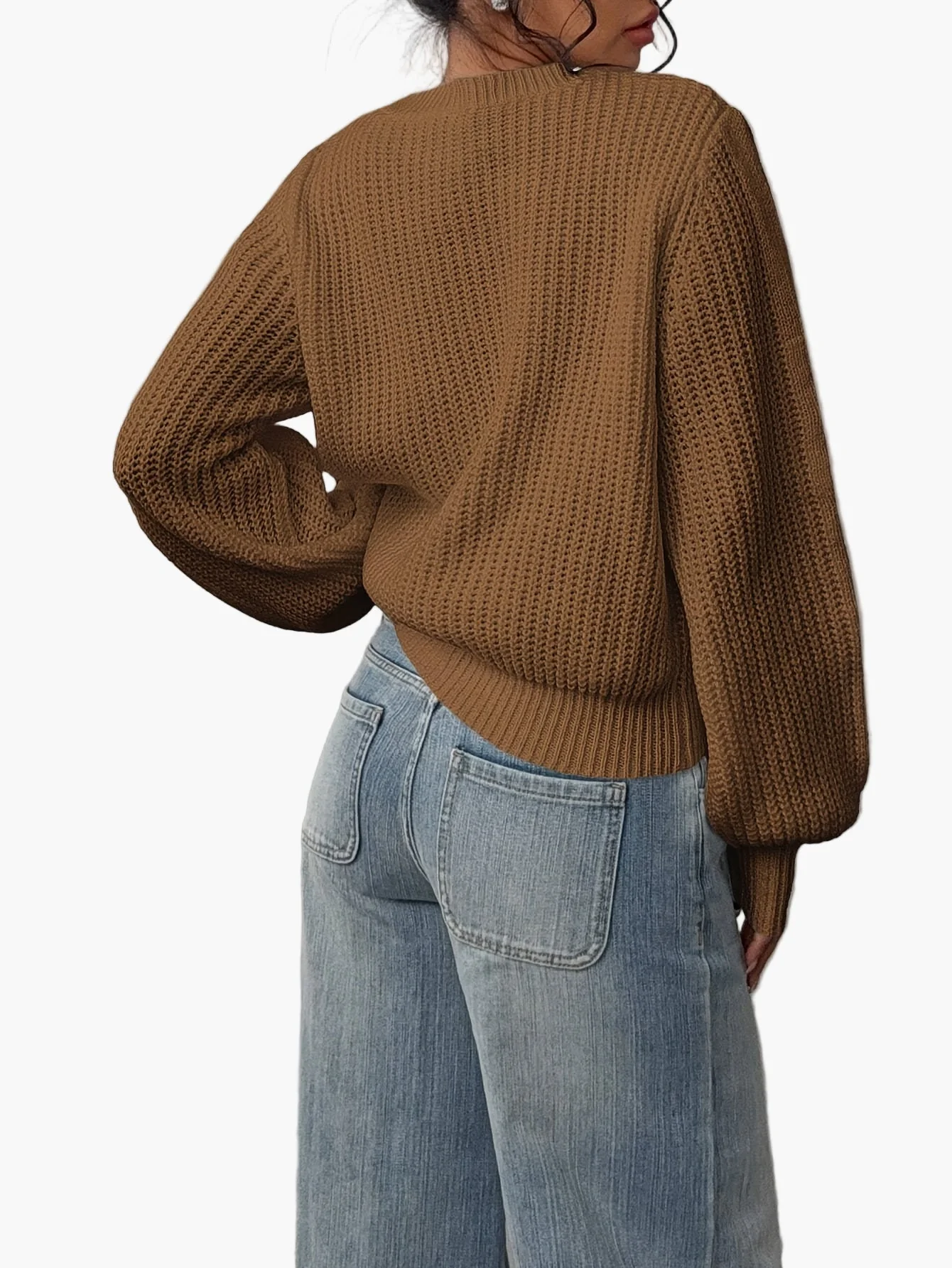 Pull femme style décontracté col rond pour tous les jours - Image 10