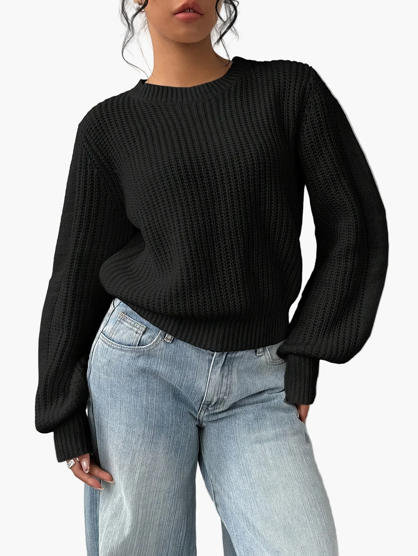 Pull femme style décontracté col rond pour tous les jours - Image 5
