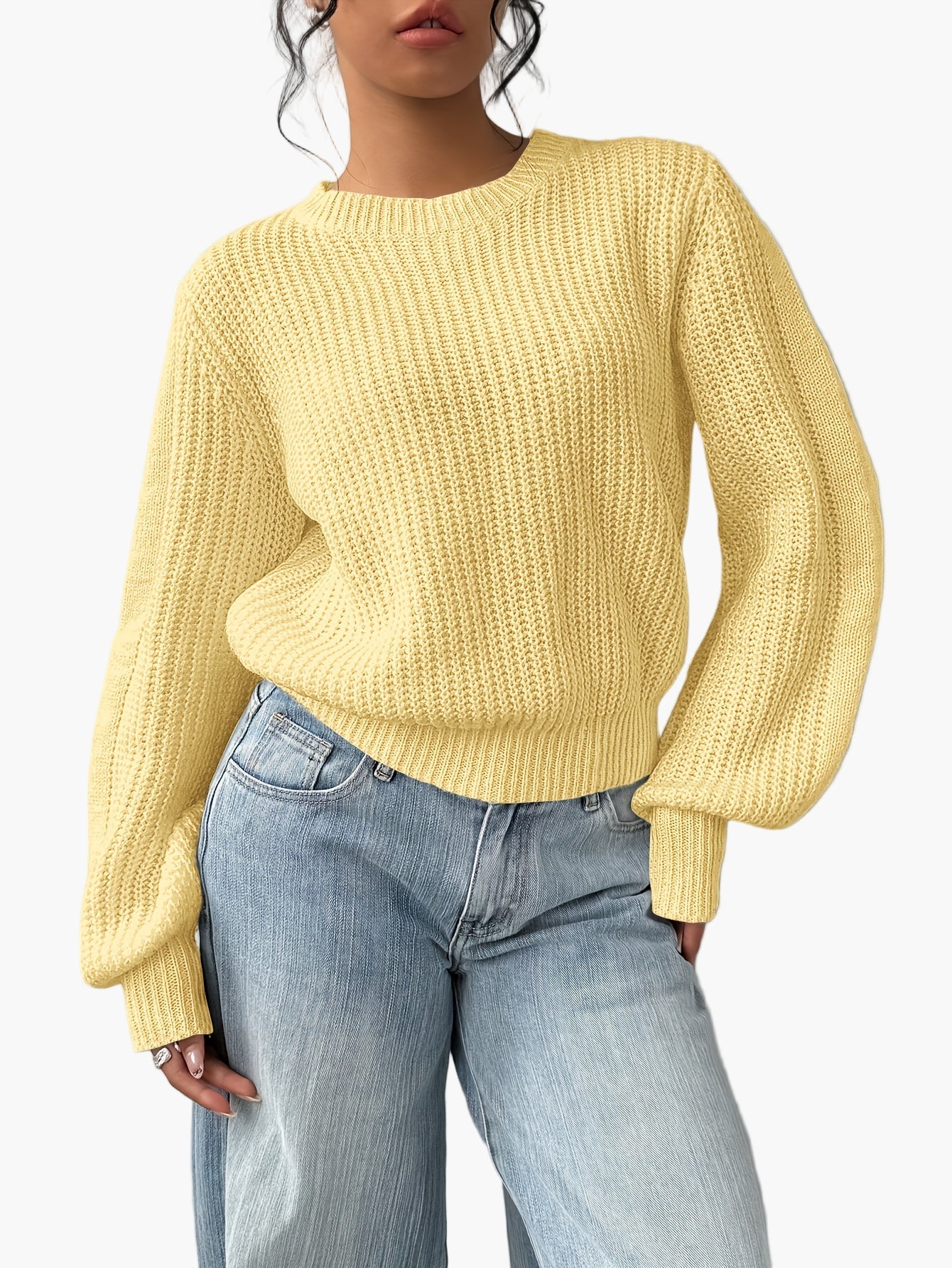 Pull femme style décontracté col rond pour tous les jours - Image 7