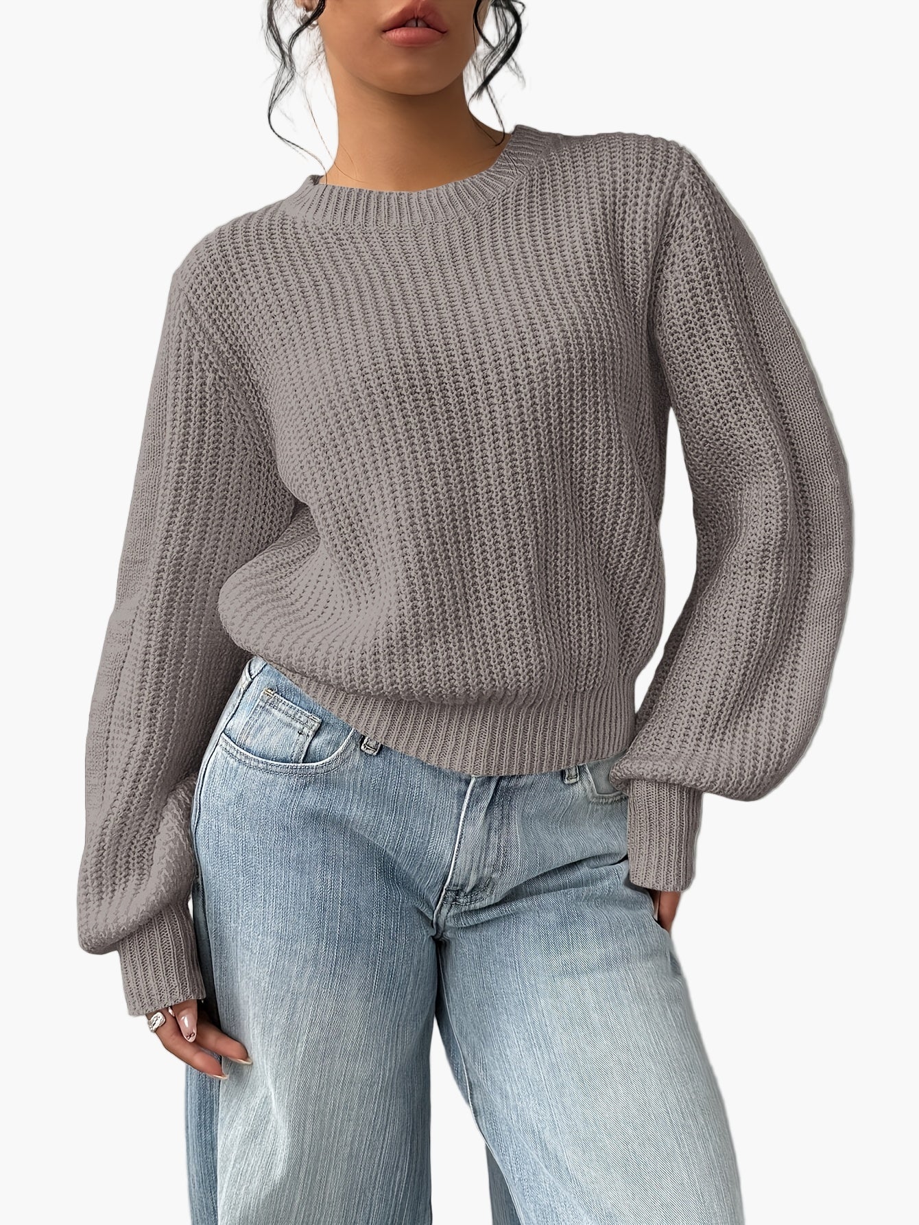 Pull femme style décontracté col rond pour tous les jours - Image 8