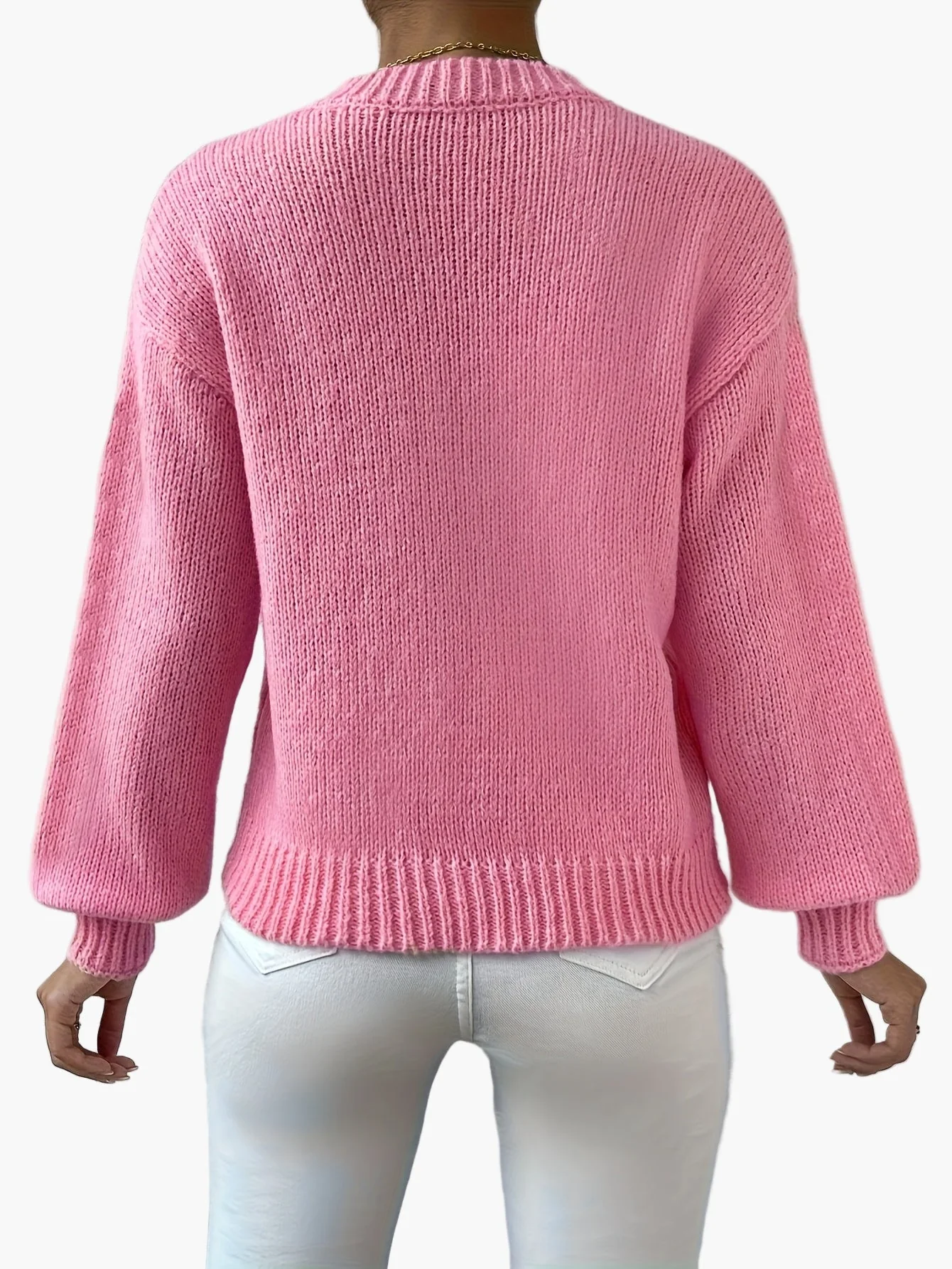Pull femme style décontracté motif bonhomme pain d'épices pour automne-hiver - Image 5